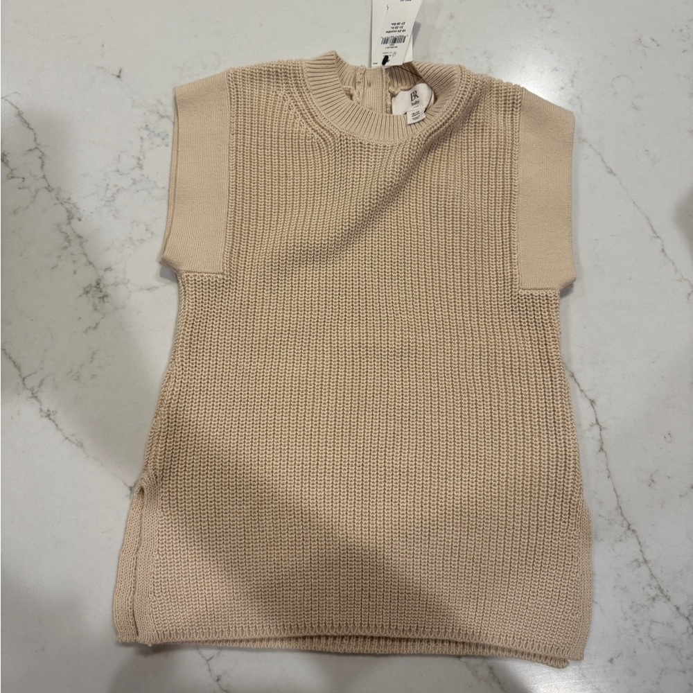 Banana Republic Kids Cream Knit Sleeveless Sweater
